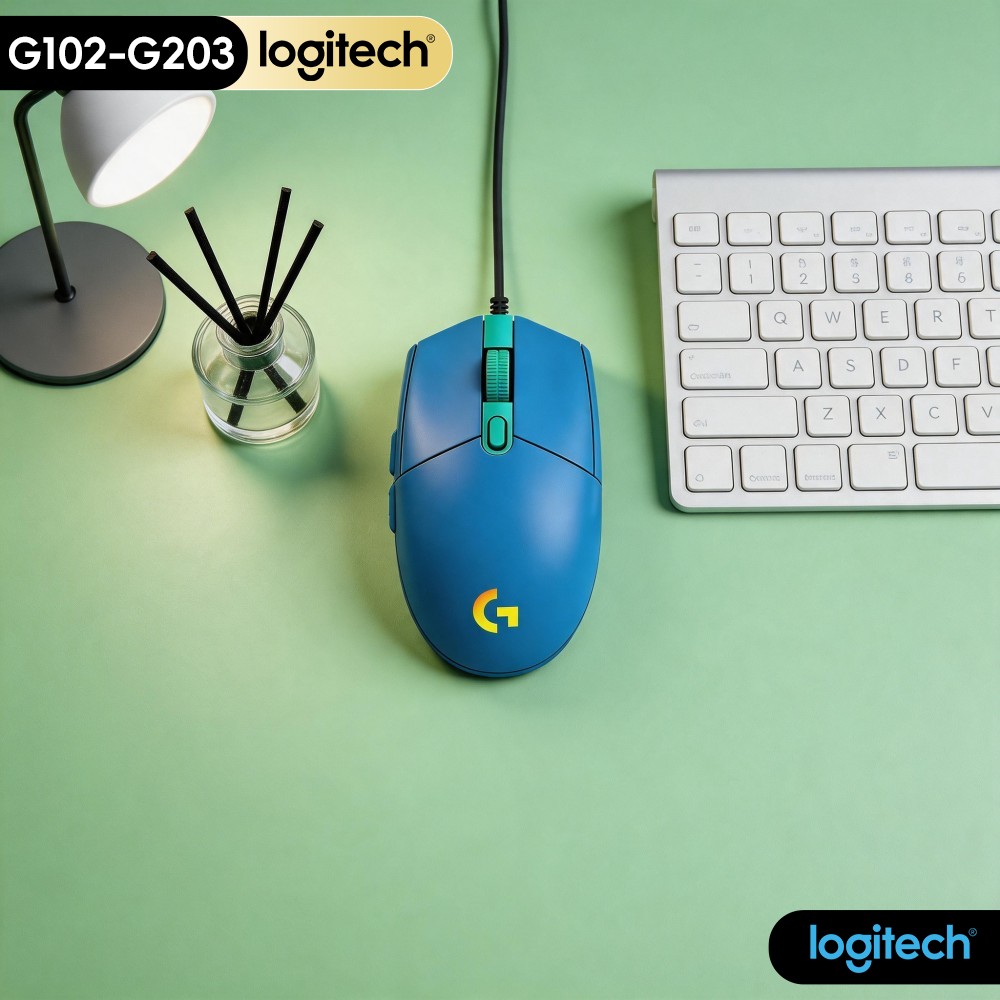 Logitech Mouse G203 - Logitech G203 Muis, Lightsync RGB Gaming