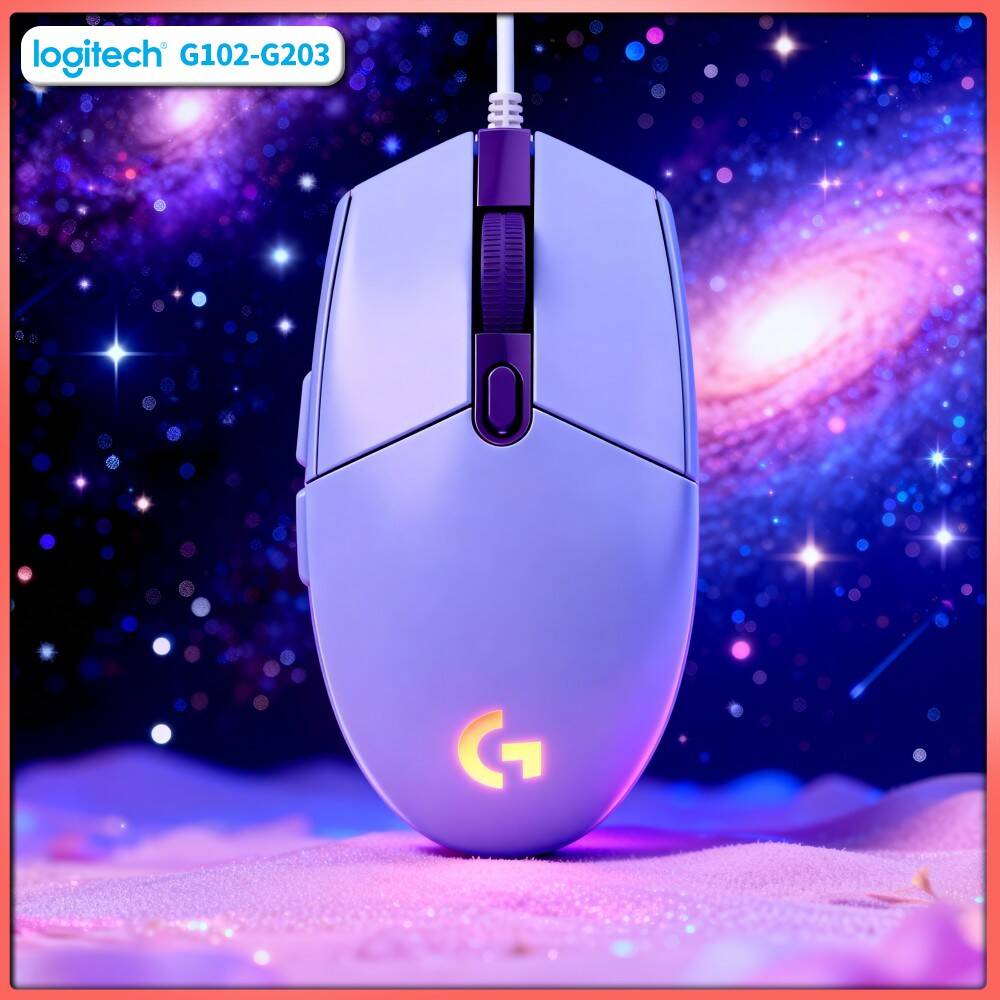 Logitech Mouse G203 - Logitech G203 Bedrade RGB Gaming Muis