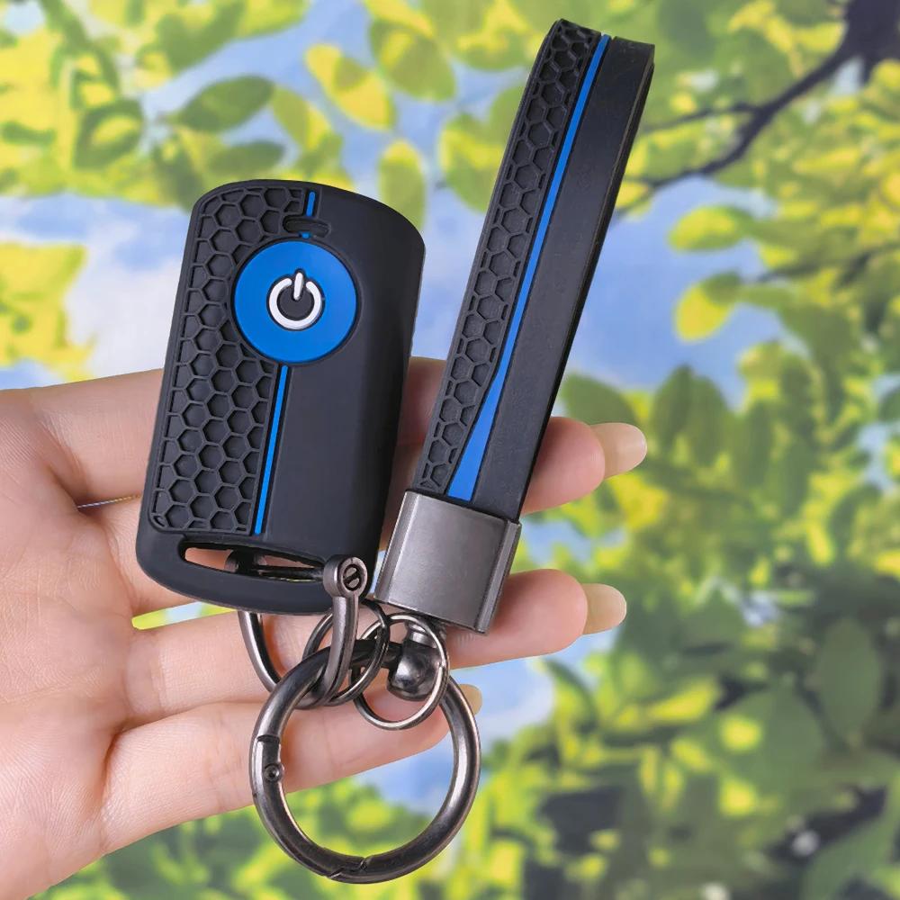 Tech Keychain Accessories - Gevormde honingraatsleutelhuls met sleutelhanger voor YAMAHA