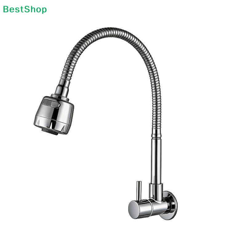 Tech Room Accessories - ⚑ Wandmontage flexibele gooseneck keukenkraan, 360°