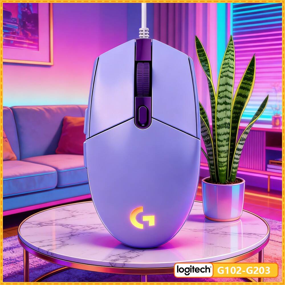 Logitech Mouse G203 - Logitech G203 Gamingmuis 8000 DPI RGB-achtergrondverlichting