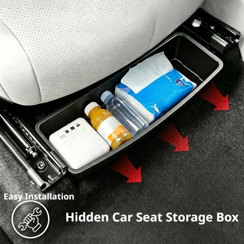 Tech Accessories For Car - Opbergdoos onder de stoel Universele autostoel-onderzetter