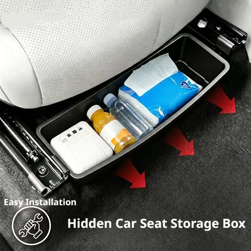 Tech Accessories For Car - Opbergdoos onder de stoel Universele autostoel-onderzetter