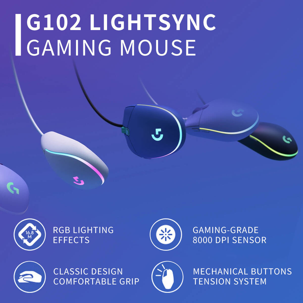 Logitech G203 Bedrade RGB Gami - Logitech Mouse G203 recensie en prijs