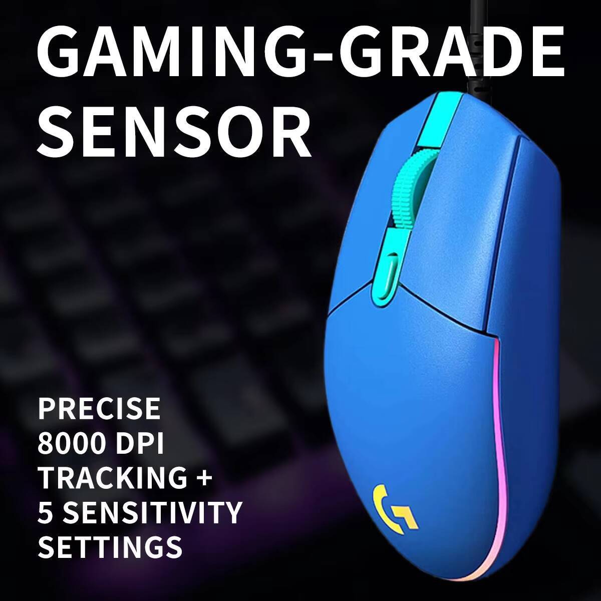 Logitech G203 Gamingmuis 8000  - Logitech Mouse G203 recensie en prijs