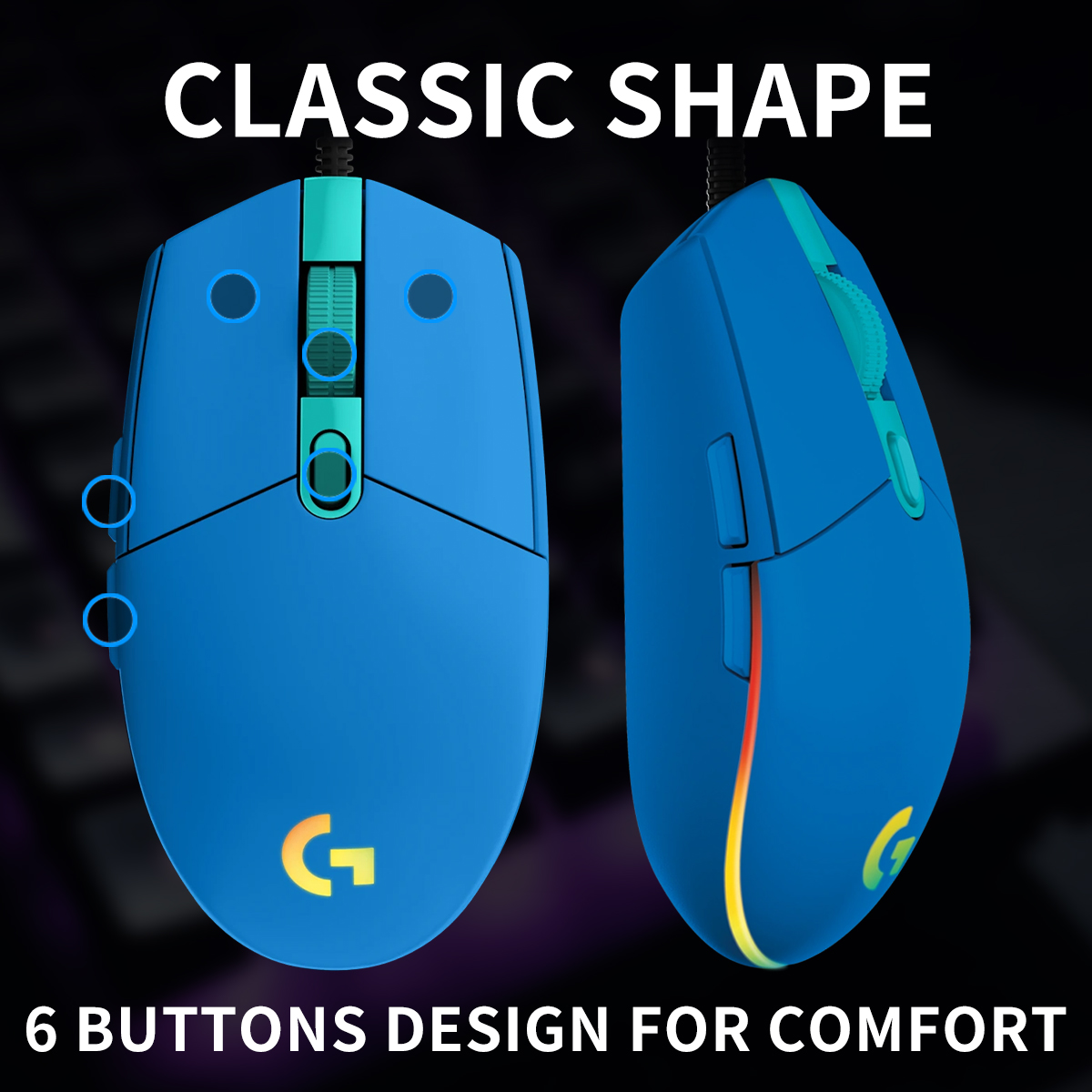 Logitech G203 bekabelde gaming - Logitech Mouse G203 recensie en prijs