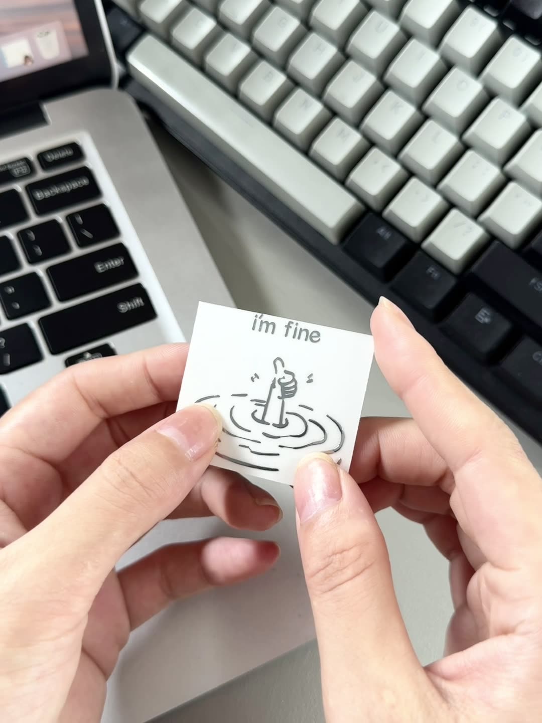 5/10 stuks I'M Fine, grappige, - Tech Accessories For Laptop recensie en prijs